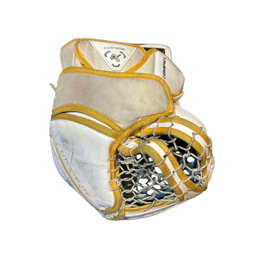 Bauer Vapor Hyperlite - Ensemble complet de gardien droit Pro Stock d'occasion (vert/blanc/jaune)
